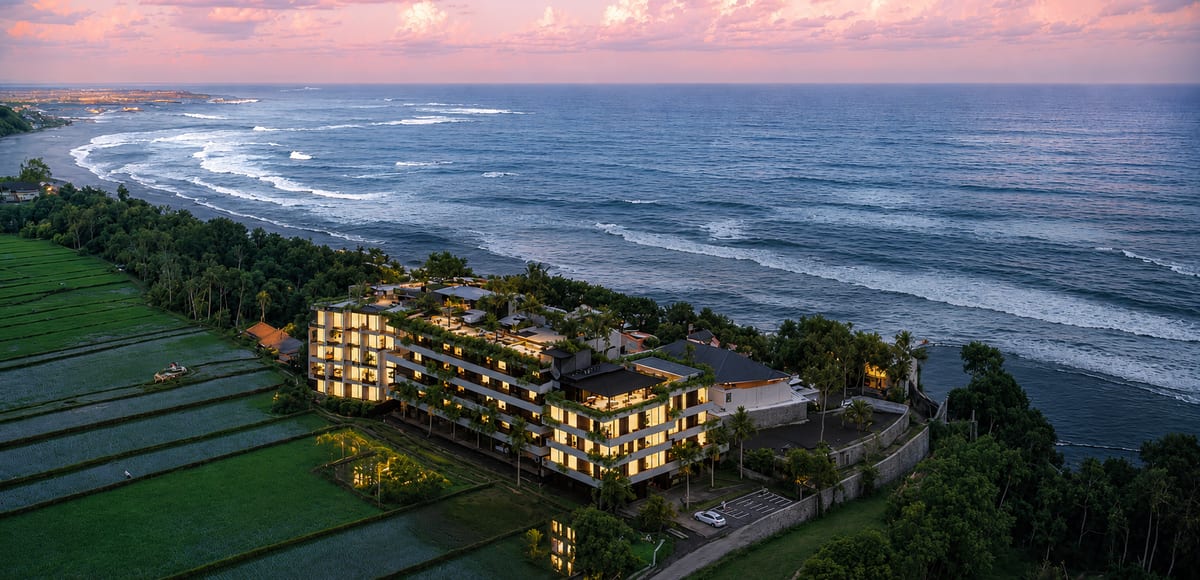 Premium leasehold apartment Complex Cemagi exterior view