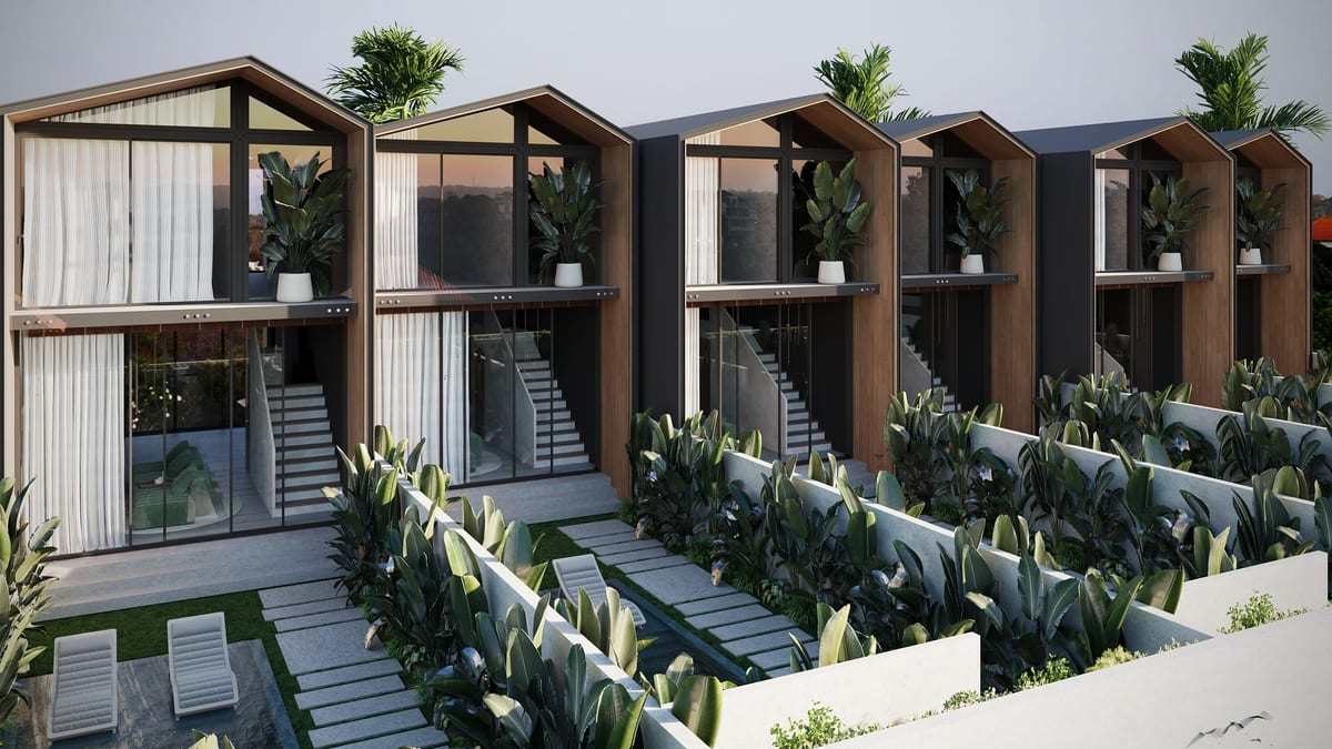 Premium leasehold apartment Melasti Complex exterior view