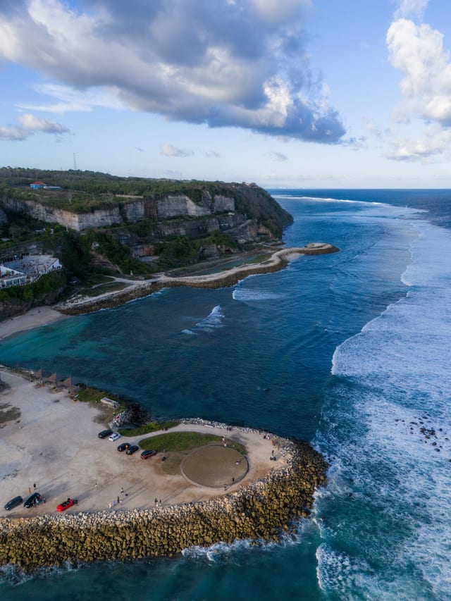 Melasti drone view